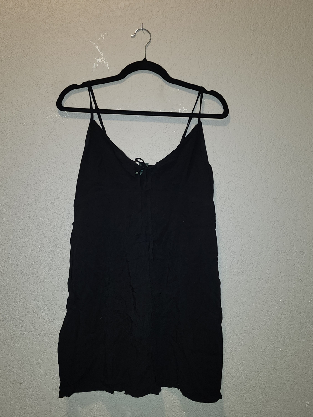 Wild Fable Women's Black Spaghetti Strap Slip Dress | XLarge